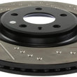 Load image into Gallery viewer, StopTech Slotted &amp; Drilled Sport Brake Rotor - Installation View