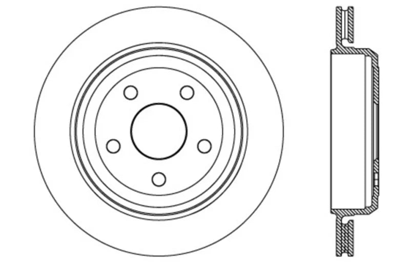 StopTech Slotted & Drilled Sport Brake Rotor 11-15 Jeep Grand Cherokee (Excludes SRT8) - Additional View 5