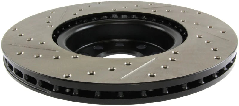 StopTech Slotted & Drilled Sport Brake Rotor - Side View