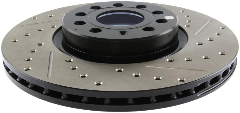StopTech Slotted & Drilled Sport Brake Rotor - Back View