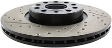Load image into Gallery viewer, StopTech Slotted &amp; Drilled Sport Brake Rotor - Side View