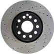 Load image into Gallery viewer, StopTech Slotted &amp; Drilled Sport Brake Rotor - Back View