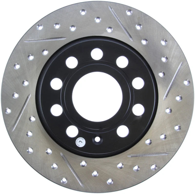 StopTech Slotted & Drilled Sport Brake Rotor - Back View
