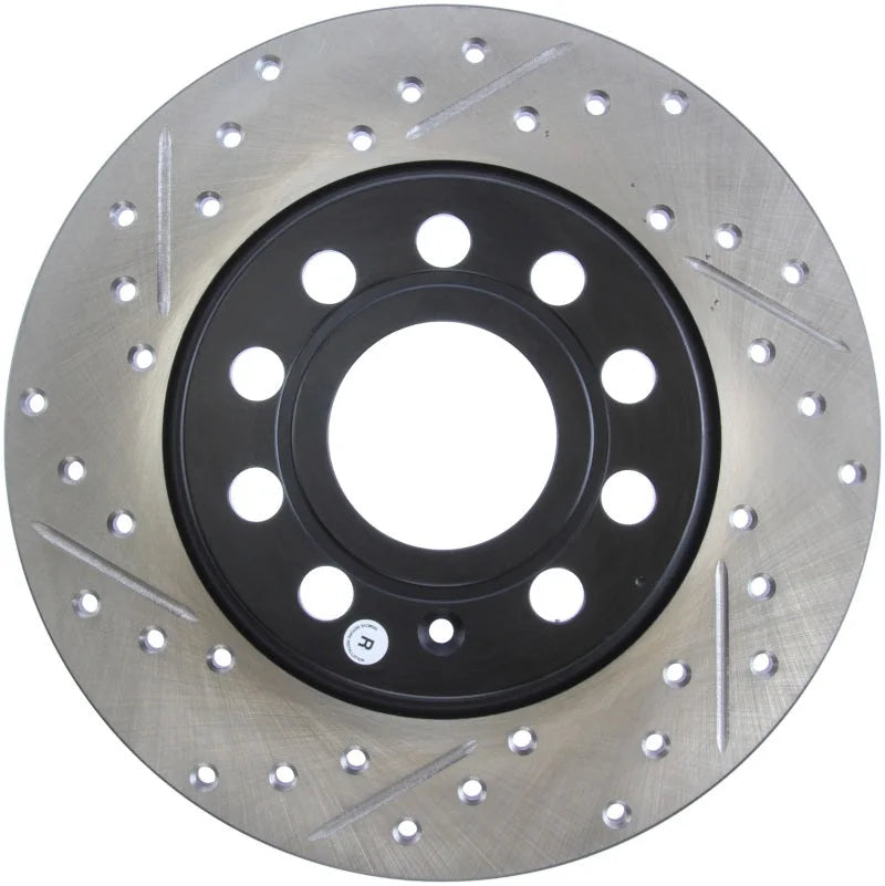 StopTech Slotted & Drilled Sport Brake Rotor - Main Product View
