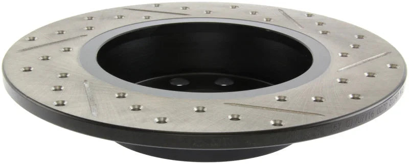 StopTech Slotted & Drilled Sport Brake Rotor - Side View