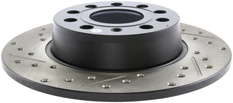 StopTech Slotted & Drilled Sport Brake Rotor - Installation View