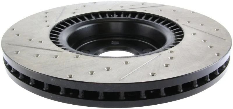StopTech Slotted & Drilled Sport Brake Rotor - Main Product View