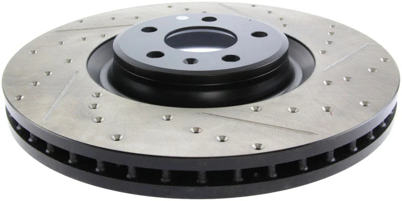 StopTech Slotted & Drilled Sport Brake Rotor - Side View