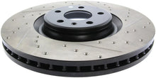 Load image into Gallery viewer, StopTech Slotted &amp; Drilled Sport Brake Rotor - Side View