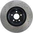Load image into Gallery viewer, StopTech Slotted &amp; Drilled Sport Brake Rotor - Installation View