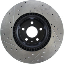 Load image into Gallery viewer, StopTech Slotted &amp; Drilled Sport Brake Rotor - Installation View