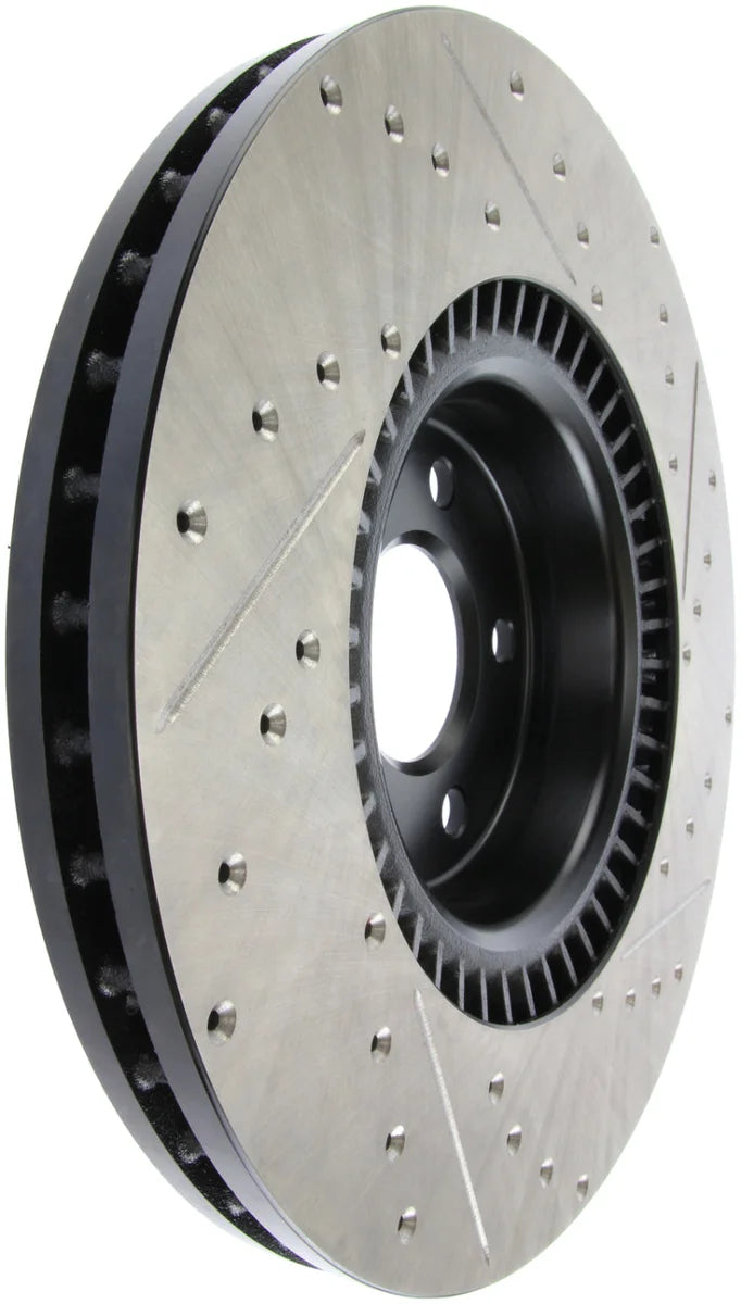 StopTech Slotted & Drilled Sport Brake Rotor - Side View