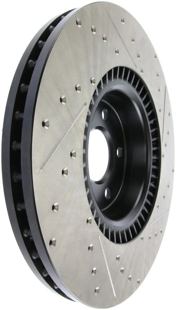 StopTech Slotted & Drilled Sport Brake Rotor - Side View