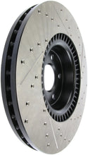 Load image into Gallery viewer, StopTech Slotted &amp; Drilled Sport Brake Rotor - Side View