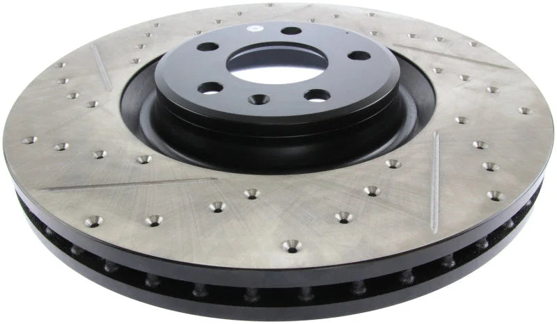 StopTech Slotted & Drilled Sport Brake Rotor - Back View