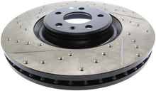 Load image into Gallery viewer, StopTech Slotted &amp; Drilled Sport Brake Rotor - Back View