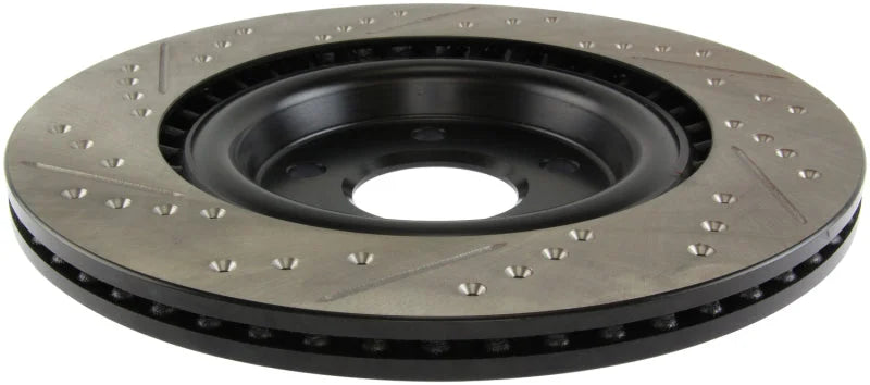StopTech Slotted & Drilled Sport Brake Rotor - Main Product View