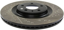 Load image into Gallery viewer, StopTech Slotted &amp; Drilled Sport Brake Rotor - Installation View