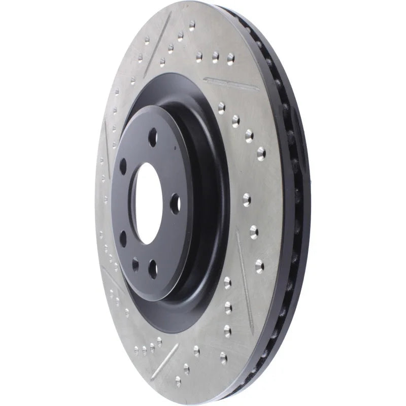 StopTech Slotted & Drilled Sport Brake Rotor - Back View