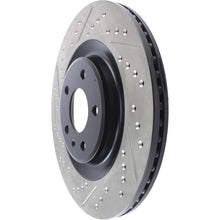 Load image into Gallery viewer, StopTech Slotted &amp; Drilled Sport Brake Rotor - Back View