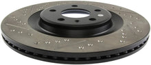Load image into Gallery viewer, StopTech Slotted &amp; Drilled Sport Brake Rotor - Installation View