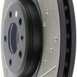 Load image into Gallery viewer, StopTech Slotted &amp; Drilled Sport Brake Rotor - Side View
