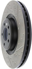 Load image into Gallery viewer, StopTech Slotted &amp; Drilled Sport Brake Rotor - Side View