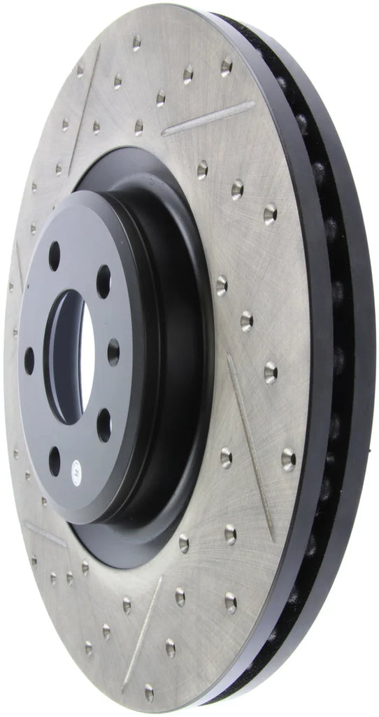 StopTech Slotted & Drilled Sport Brake Rotor - Back View