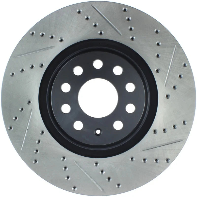 StopTech Slotted & Drilled Sport Brake Rotor - Main Product View