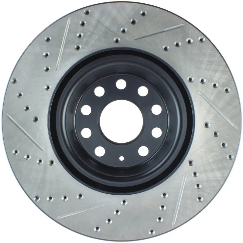 StopTech Slotted & Drilled Sport Brake Rotor - Back View