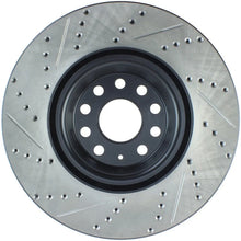 Load image into Gallery viewer, StopTech Slotted &amp; Drilled Sport Brake Rotor - Back View