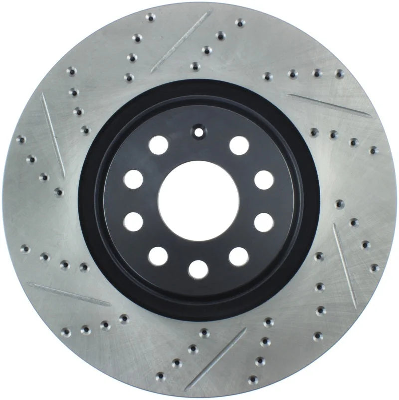 StopTech Slotted & Drilled Sport Brake Rotor - Main Product View