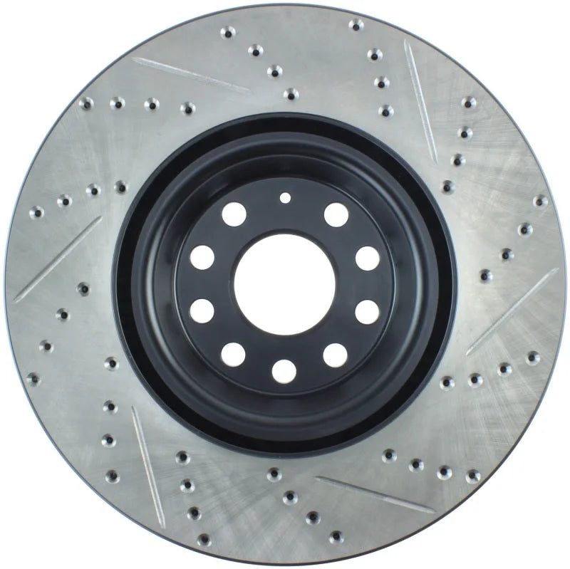 StopTech Slotted & Drilled Sport Brake Rotor - Side View
