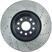 Load image into Gallery viewer, StopTech Slotted &amp; Drilled Sport Brake Rotor - Side View