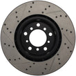 Load image into Gallery viewer, StopTech Slotted &amp; Drilled Sport Brake Rotor - Side View