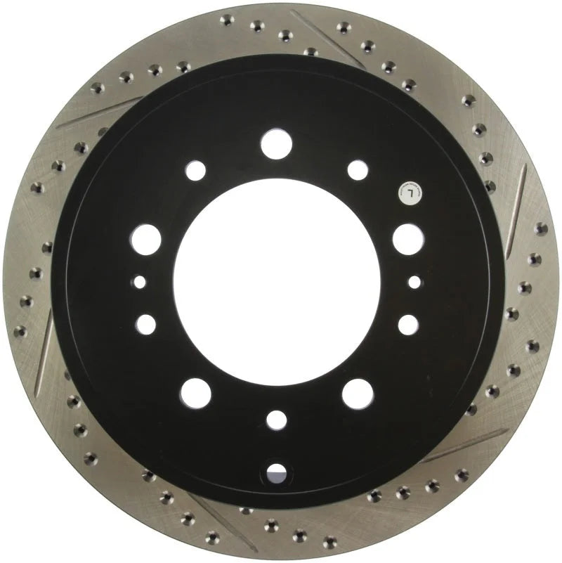 StopTech Slotted & Drilled Sport Brake Rotor - Main Product View