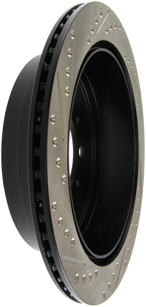 StopTech Slotted & Drilled Sport Brake Rotor - Side View