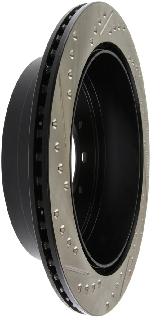 StopTech Slotted & Drilled Sport Brake Rotor - Side View