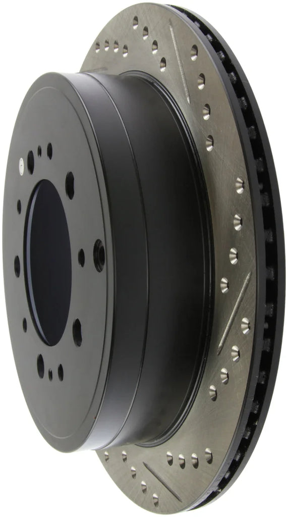 StopTech Slotted & Drilled Sport Brake Rotor - Installation View