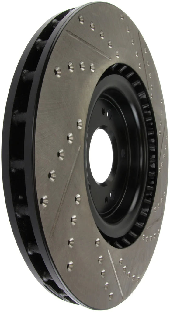 StopTech Slotted & Drilled Sport Brake Rotor - Main Product View