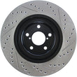Load image into Gallery viewer, StopTech Slotted &amp; Drilled Sport Brake Rotor - Installation View