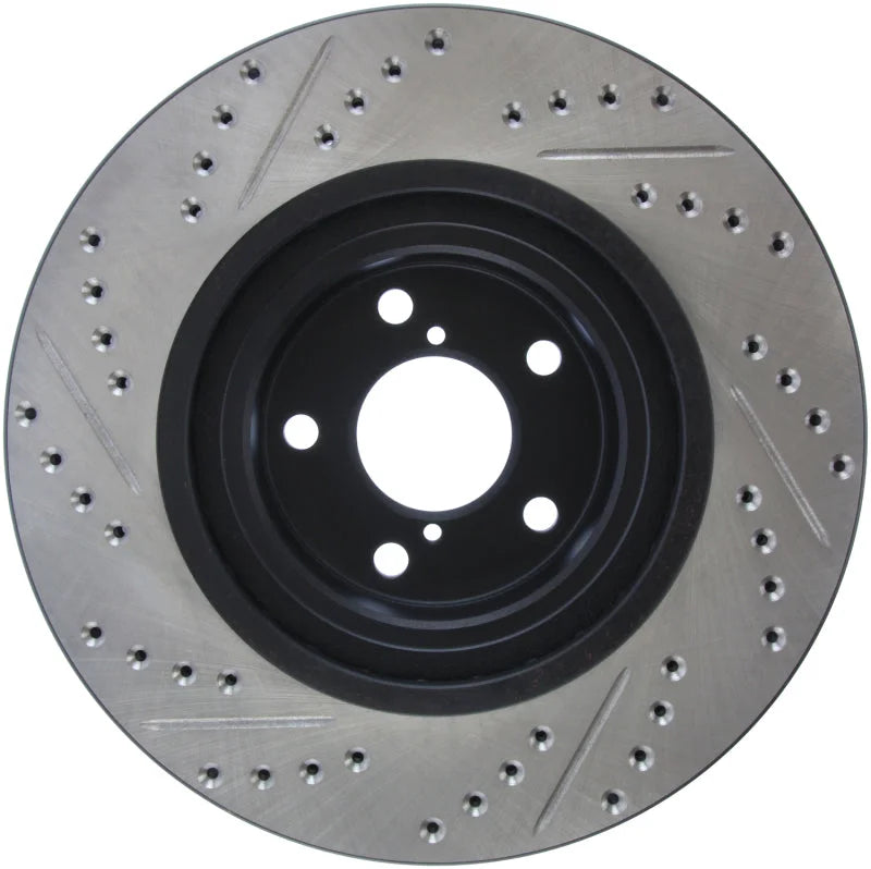 StopTech Slotted & Drilled Sport Brake Rotor - Installation View