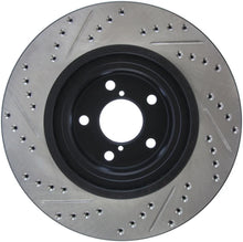 Load image into Gallery viewer, StopTech Slotted &amp; Drilled Sport Brake Rotor - Installation View