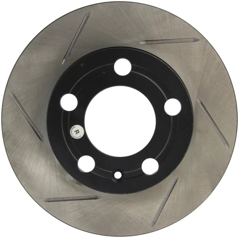 StopTech Slotted & Drilled Sport Brake Rotor - Installation View