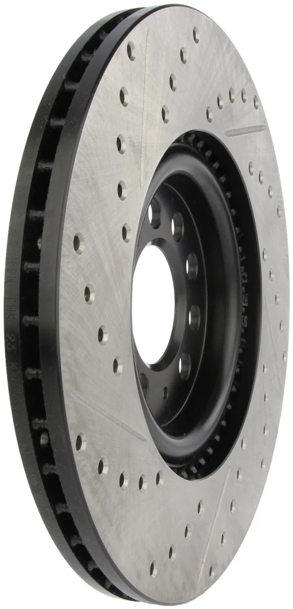 StopTech Slotted & Drilled Sport Brake Rotor - Side View