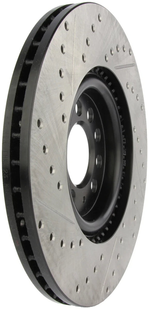 StopTech Slotted & Drilled Sport Brake Rotor - Side View