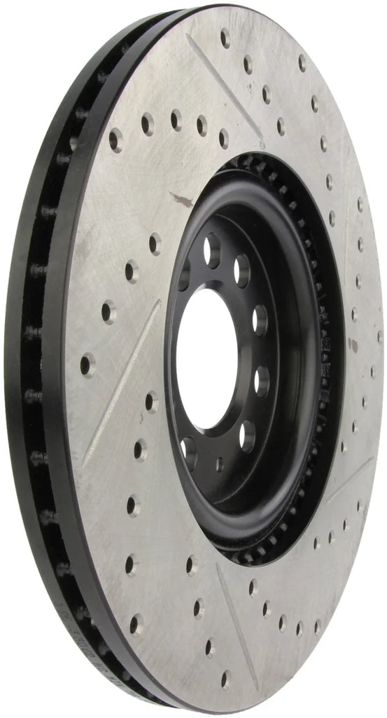 StopTech Slotted & Drilled Sport Brake Rotor - Side View