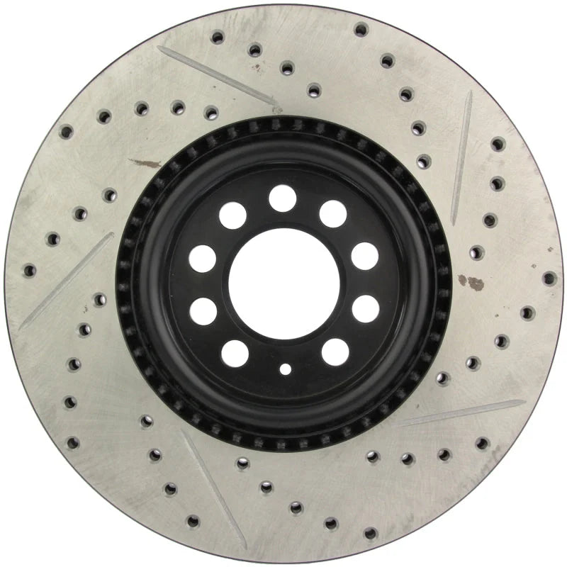 StopTech Slotted & Drilled Sport Brake Rotor - Back View