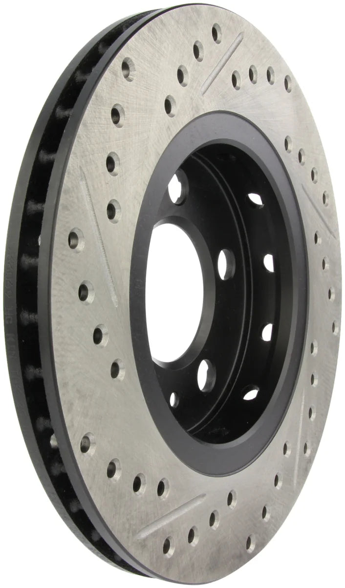 StopTech Slotted & Drilled Sport Brake Rotor - Side View