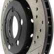 Load image into Gallery viewer, StopTech Slotted &amp; Drilled Sport Brake Rotor - Back View